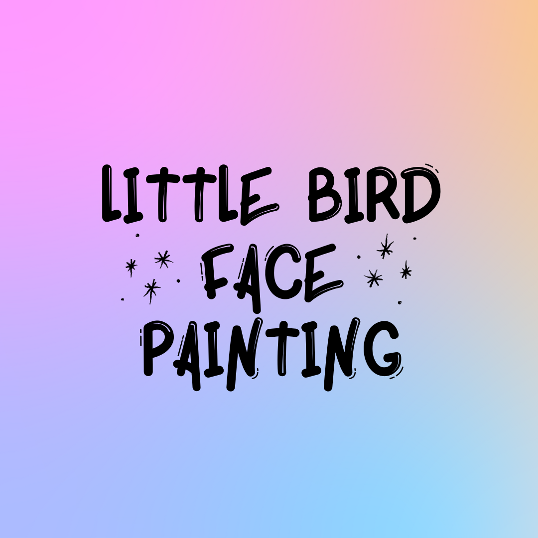 Little Bird Face Painting Gift Card 🩵🩷💛💜